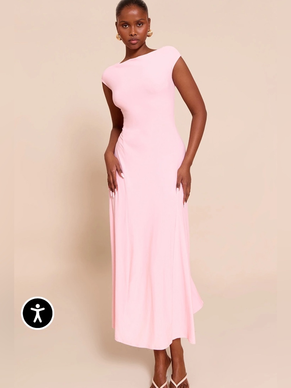 NWT pink Pretty Little Thing midi dress